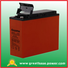 55ah 12V Front-Terminal-Gel-Batterie für Versorgung Power System